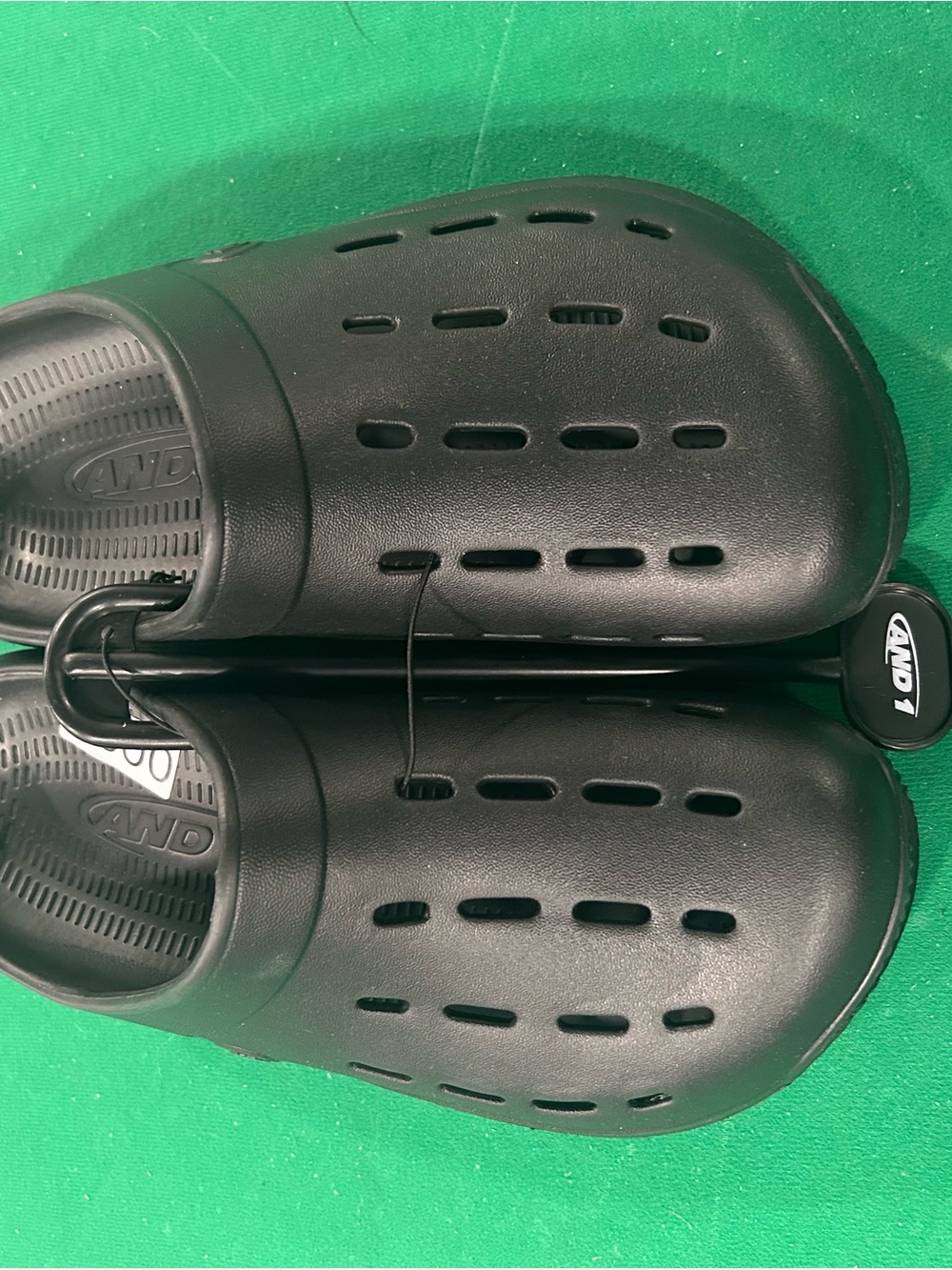 And1 Black Ventilated Slip-On Sandals